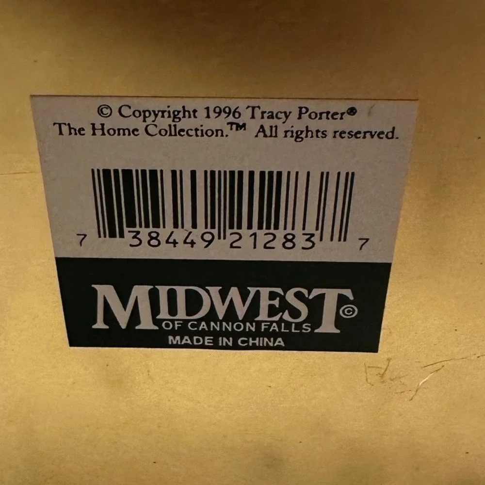 Vintage 1996 Tracy Porter Midwest of Cannon Falls Bird Nest Oval Decorative Tins